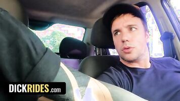 Hot Driver Jonas Matt Agrees To Give Chiwi Black A Ride If He Gives Him His Asshole - Dick Rides