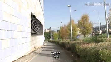 CZECH HUNTER 381 - Dude Running Late But Finds Time To Take A Raw Cock Up His Ass