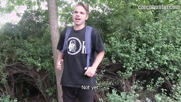 CZECH HUNTER 260 - Hunk Enjoys A Good Bareback Pounding Out In The Wild