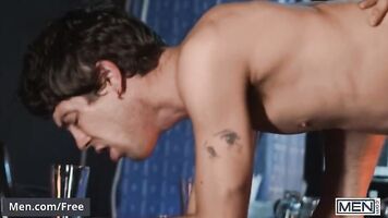 MEN - Paul Wagner Slowly Strips Down & Strokes His Cock Waiting For Horny Chris Cool To Suck It