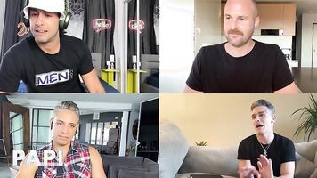 Papi - Diego Sans & Luis Rubi Watch Themselves Fuck & Review Their Scenes With The Crew Members