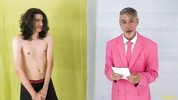 Twinky boy strips down for an older man