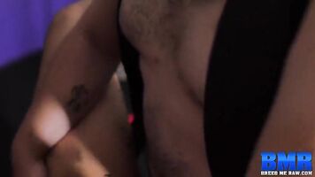 BREEDMERAW Hairy Stud Aries Steele Bends Over For Bareback