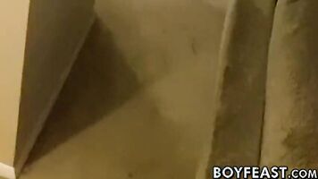 Stunning young gay Trace Van De Kamp bareback hard banging