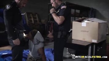 BLACK pounded HARDCORE by ROUGH COPS