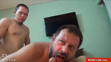 English bear fucked by Argentinian lads