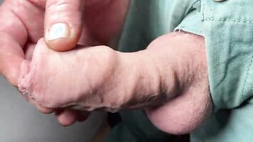 Foreskin close-up - ending with cumshot