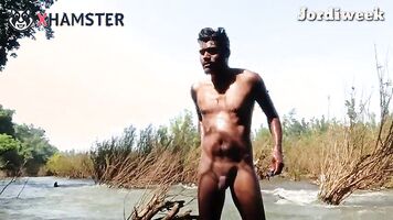 Aaj to ganga Nadi me nanga snan kiya nude jordiweek in the ganga river place