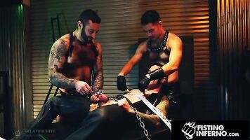 Sub Bitch Derek Cage Deliciously Dom'd By Hunks & Creampied