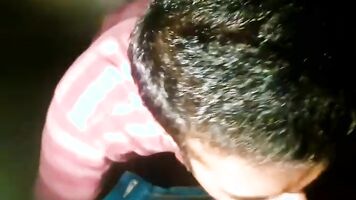 Hot Indian boy Devilkrishna risky rooftop blowjob