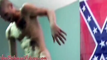 Tattooed straight amateur cums in chubby mature mans mouth