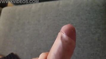 I can't stop playing with my Swedish uncut cock until I cum