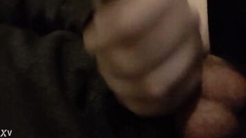 fat guy jerking