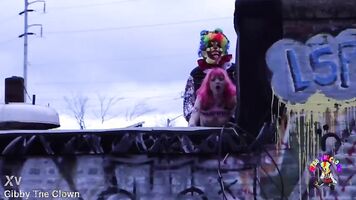 Fucking this gothic chick on the roof