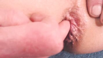 Fingering the cum up my arse horny anal play & cum by A55B4Nd1T.
